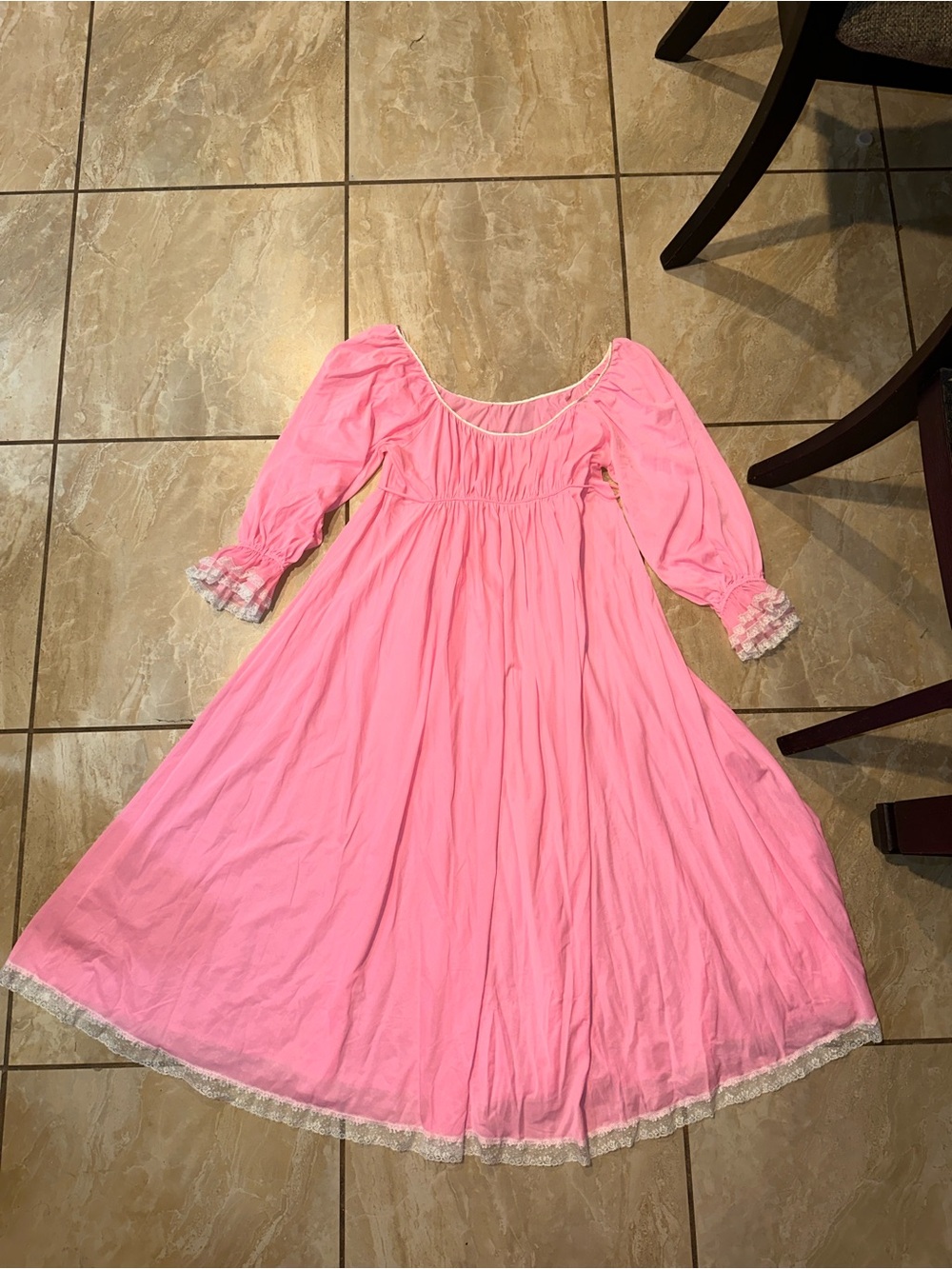 Pink Vintage CLARE SANDRA LUCIE ANN nightgown